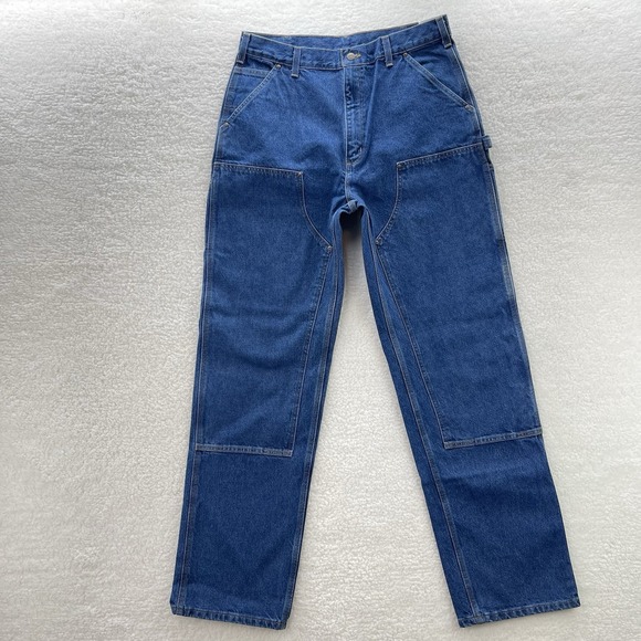 Carhartt Other - Carhartt Jeans Mens 36x36 Blue B73DST Loose Double Knee Dungaree Workwear NEW